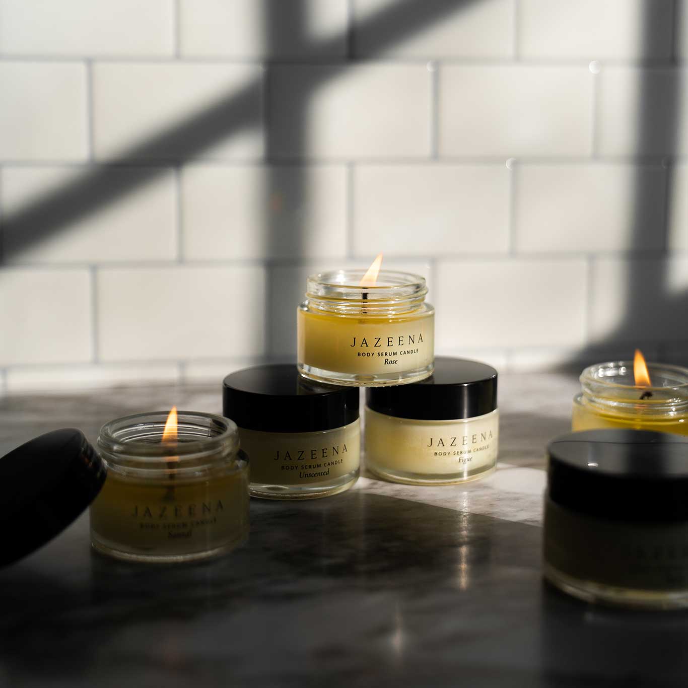 Mini Body Serum candle collection